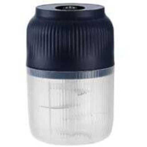 Hachoir électrique sans fil 400 ml amélioré, 6 lames, mini robot culinaire puissant, rechargeable par USB, lames en acier inoxydable, pour hacher la viande, le poisson, les oignons, l'ail, les légumes