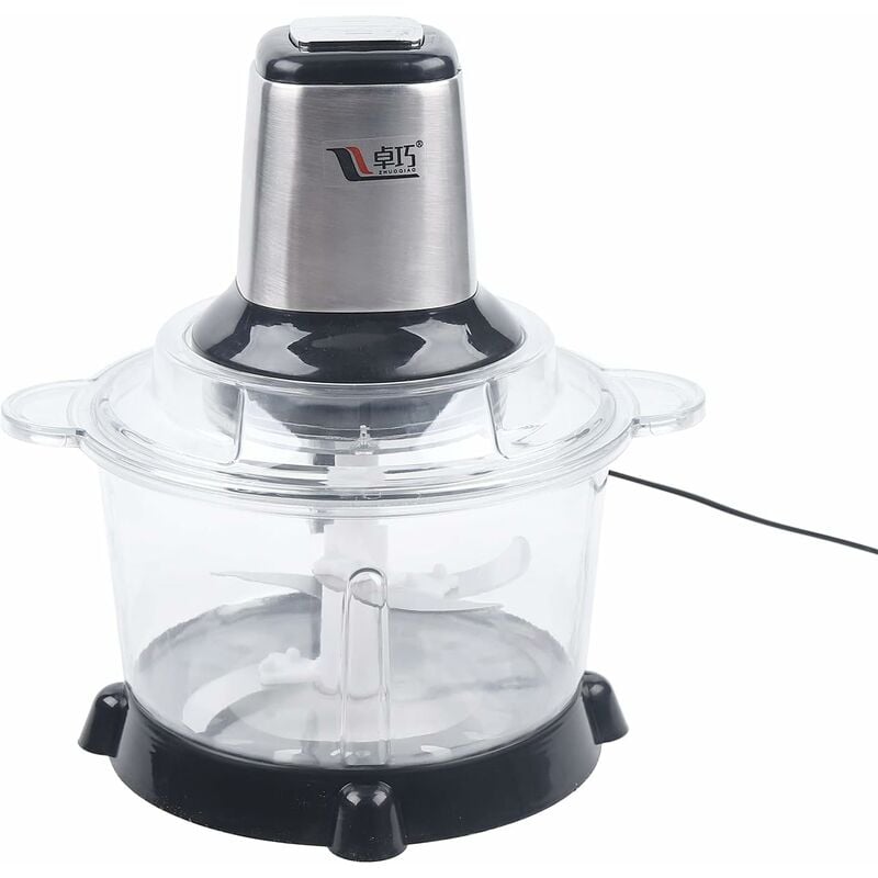 Gojoy - Hachoir électrique 5 l - Multihachoir à oignons - Hachoir à viande universel silencieux - Design amovible - Pour la viande hachée - Coupe de