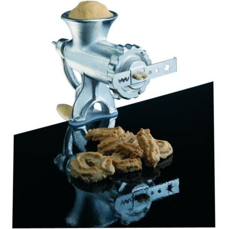 P. OUTILLAGE Hachoir manuel en fonte - BAUMALU - 450076 - N°8 avec accessoires pâtisserie