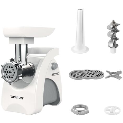 Hachoir Zelmer ZMM9801B 2200 W Acier inoxydable, Blanc