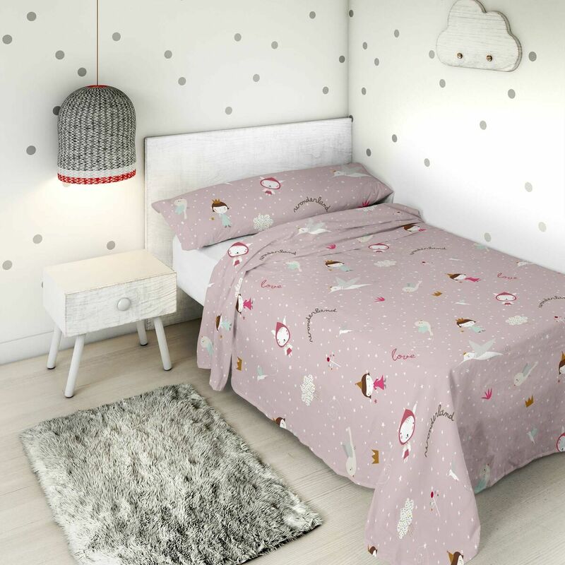 

Haciendo el Indio Sábana Encimera Haciendo el Indio Wonderland Pink Cama de 105 (180 x 270 cm)