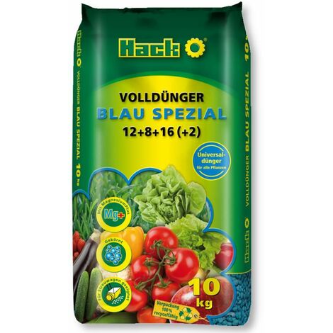 HACK Volldünger Blau Spezial 10 kg Universaldünger Gartendünger Gemüsedünger