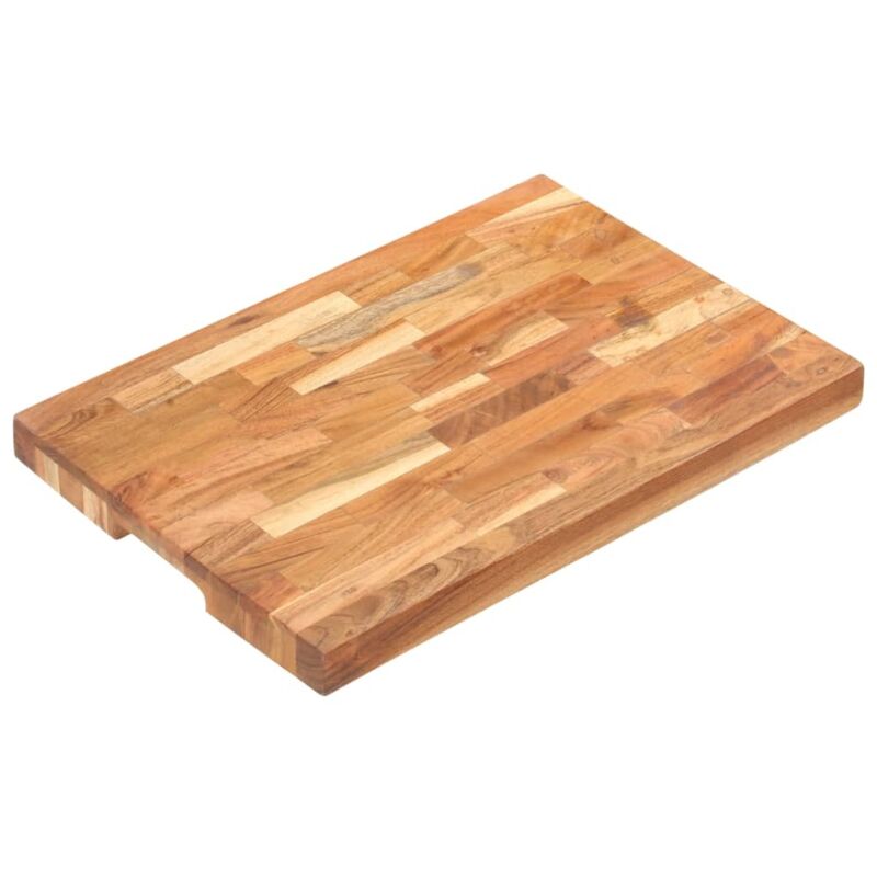 Hackblock 50x35x4 Cm Akazie Massivholz Vidaxl