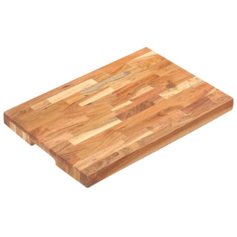 Hackblock 50x35x4 cm Akazie Massivholz