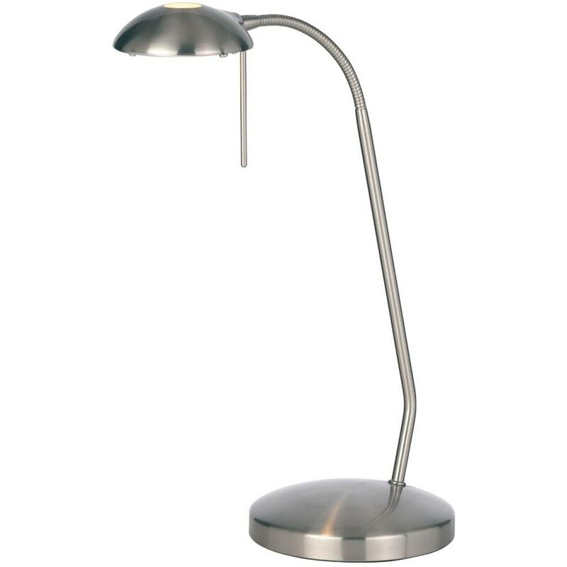 Endon Hackney - Table Lamp Satin Chrome, G9
