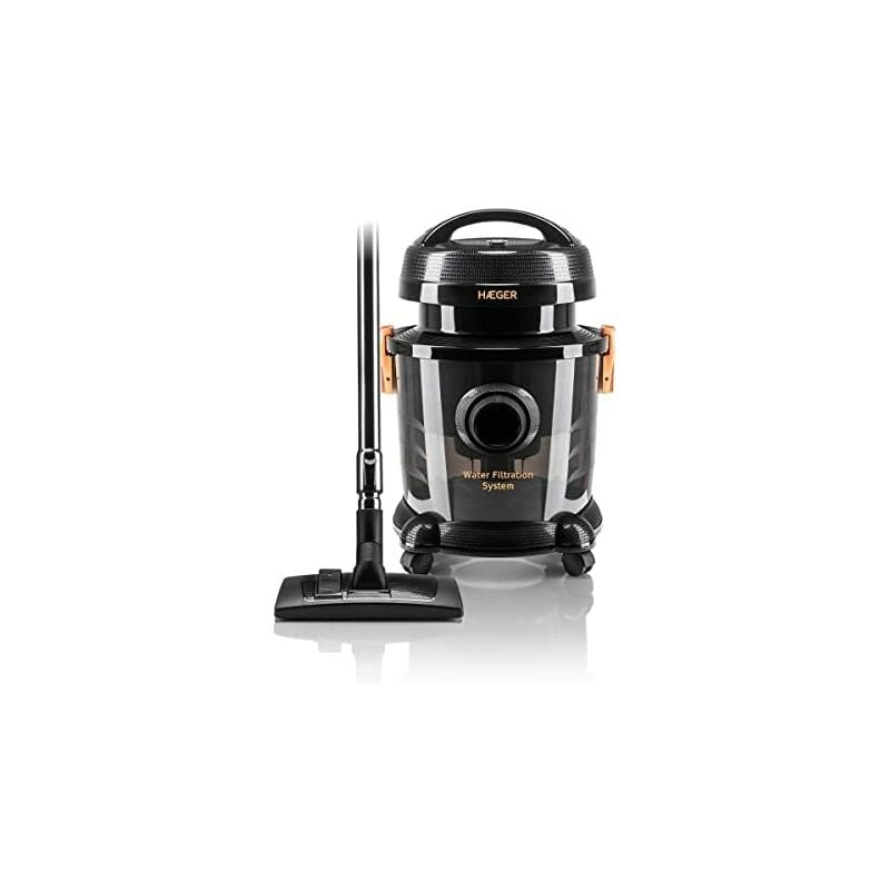 Aquaclean 1200 aspirateur à filtre à eau, 1200W, aspirateur à filtre à eau, réservoir d'eau de 9L, aspiration des solides et des liquides - Haeger