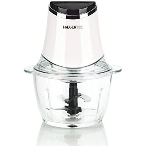 Haeger CH-30W.007A robot da cucina elettrico de 1,2 L 300 W Nero, trasparente, White