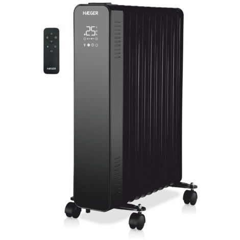 Haeger Digital XI Interior Negro 2500 W Radiador de aceite eléctrico