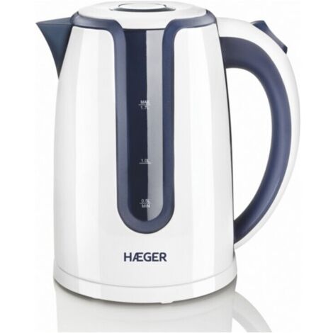 Haeger EK-22B.018A tetera eléctrica 1,7 L 2200 W Azul, Blanco