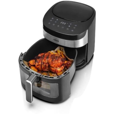 HAEGER Freidora Digital sin Aceite Air Banquet - 8 L, 8 Programas, Pantalla Digital,1800W