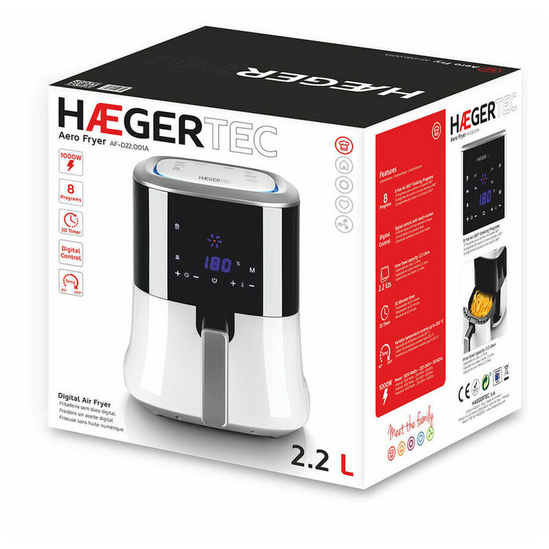 

Freidora Haeger Aero Fryer 2,2 L Blanco