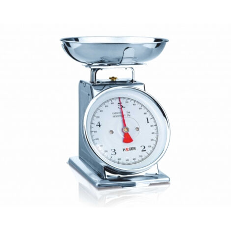 Haeger Grandmother Stainless Steel Countertop Square Scale de balance de cuisine mécanique
