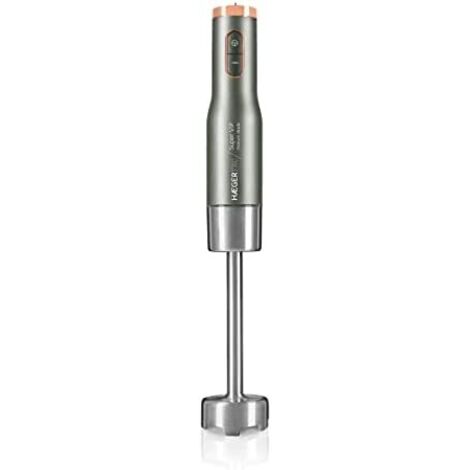 Haeger HB-80G.026A Frullatore ad immersione 800 W Grigio, Acciaio inox