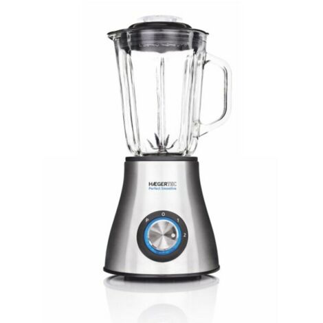 Haeger LQ-600.007A Frullatore 1,5 L Frullatore de frullatore a tazza 600 W Nero, Acciaio inox, Trasparente