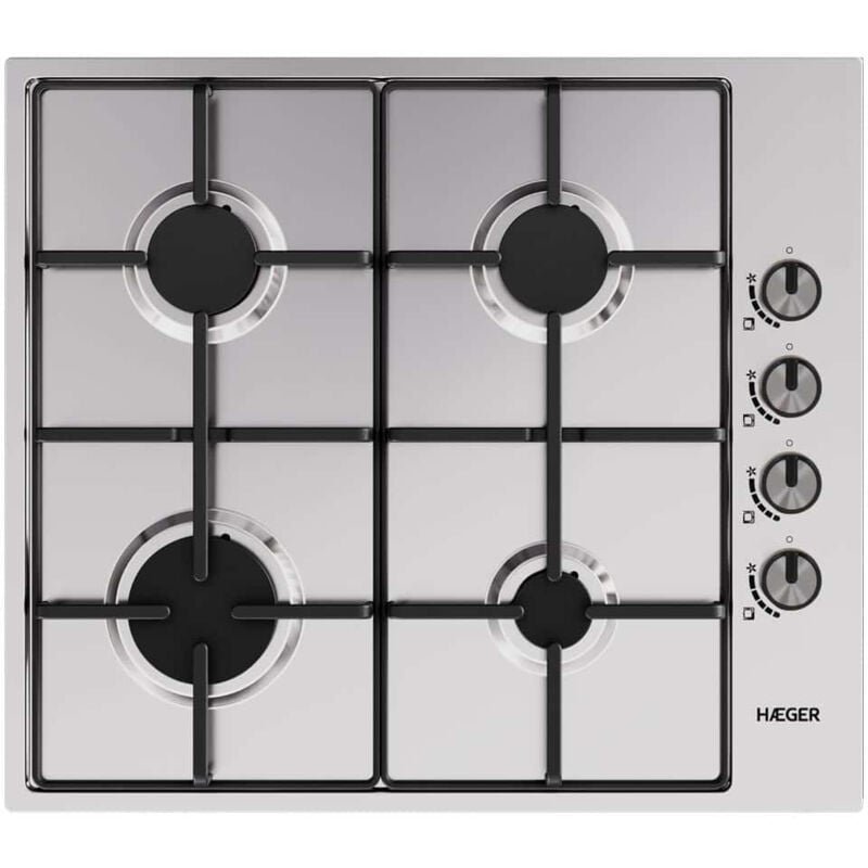 PG-4GI.008A hobs Stainless steel Integrated 60 cm Hob de de gas 4 zone(s) - Haeger