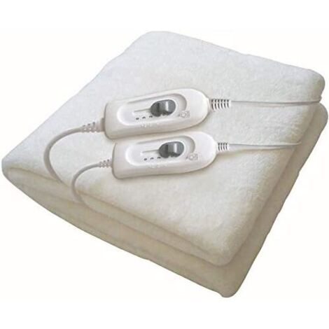 Haeger UB-140.003A Couverture électrique et coussin 60 W Blanc Micropolaire, Polyester