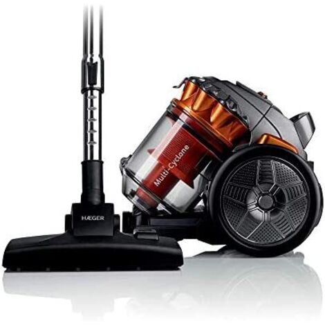Haeger VC-70C.042A Staubsauger Schwarz und Orange 700W