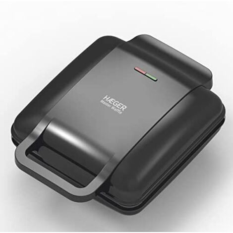 Haeger WM-140.001A piastra per waffle 2 cialde 1400 W Nero
