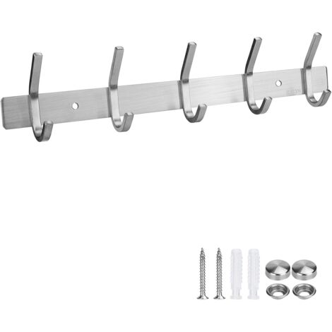 Häkelwandgemälde Patères Porte Manteaux En Acier Inoxydable mit 5 Häkelarbeiten für Räume, Badezimmer und Küchen