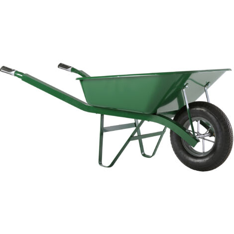 Haemmerlin – Brouette de jardin 100L – Charge utile 250 kg – Châssis en cornières soudées – Roue gonflée Ø 400 mm – 302334106