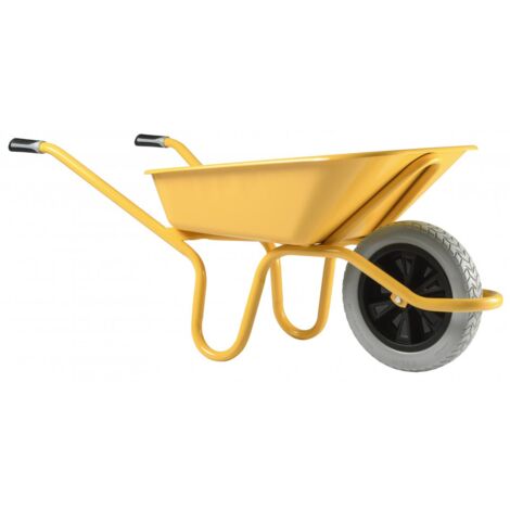 Haemmerlin – Brouette de jardin 100L – Charge utile 250 kg – Roues increvables Racing Ø 400 mm – Châssis Alpha tube peint Ø 32 mm – 305013901