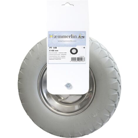 Haemmerlin Ersatzrad PF 149, Pannensischeres Rad, Kugellager, Metallfelge