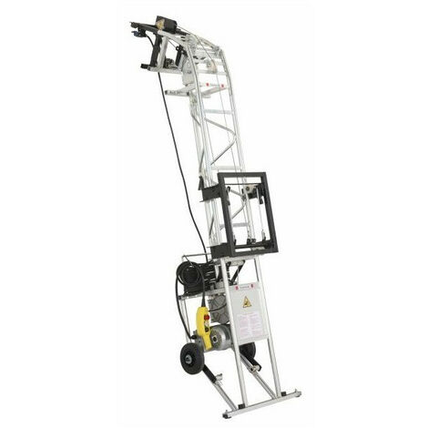 Haemmerlin – Monte matériaux en acier 150 kg – Hauteur de travail 20 m – Échelles électrozinguées pour rigidité – Treuil intégré sécurisé