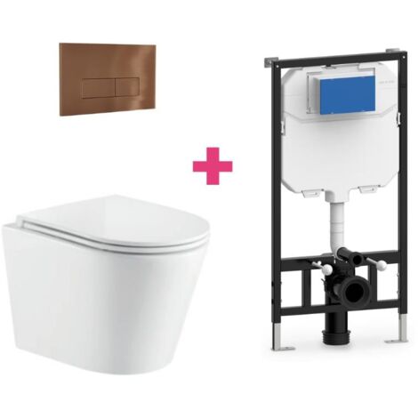 Hänge-WC TURIN Komplett-Set weiß