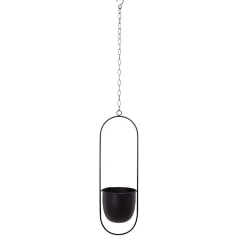 Hängekorb, Blumenampel, geeignet für Innen- und Außenbereiche, Balkone, Höfe und Gärten, Pflanzenhalter – oval