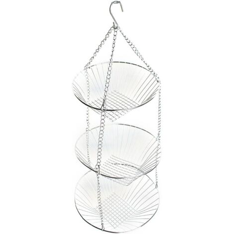 Hängekorb für Obst und Gemüse, platzsparende Wandaufbewahrung für frische Produkte und diverse Accessoires
