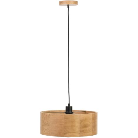 Hängelampe aus Holz, Kronleuchter EICHE 375