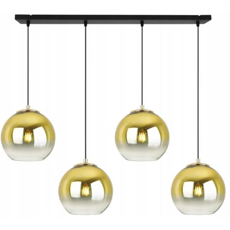 Hängelampe Deckenleuchter Golden Lampenschirm 15 cm
