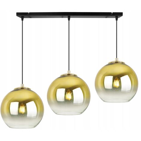 Hängelampe Deckenleuchter Golden Lampenschirm 20 cm