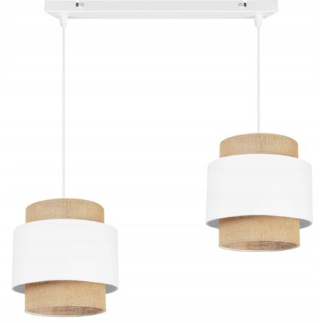Hängelampe, Deckenleuchter, Lampenschirm, Boho Juta
