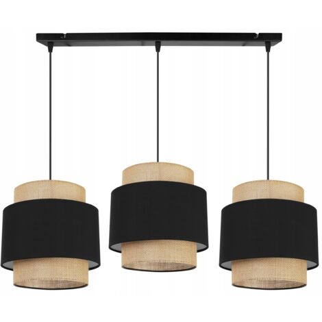 Hängelampe, Deckenleuchter, Lampenschirm, Boho Juta