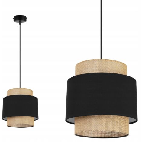Hängelampe, Deckenleuchter, Lampenschirm, Boho Juta