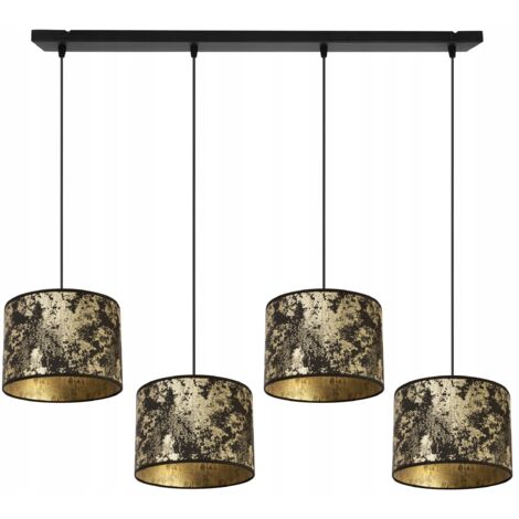Hängelampe, Deckenleuchter, Lampenschirm, Goldmuster