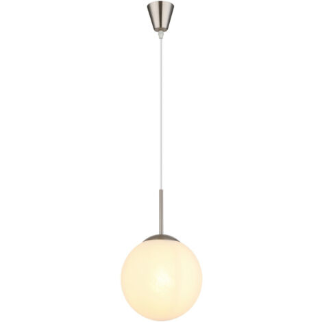 Hängelampe Esszimmerleuchte Pendelleuchte Glaskugel alabaster E27 Wohnzimmer