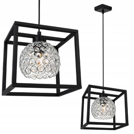 Hängelampe Käfig elegante Glaskugel