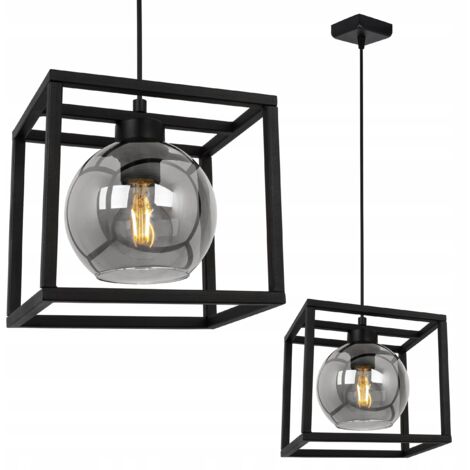 Hängelampe Käfig elegante Glaskugel