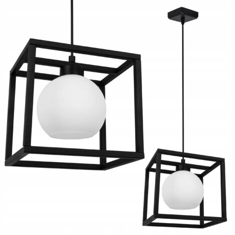 Hängelampe Käfig elegante Glaskugel