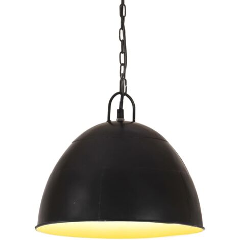 Hängelampe Vintage Industriestil 25 W Schwarz Rund 31 cm E27 vidaXL