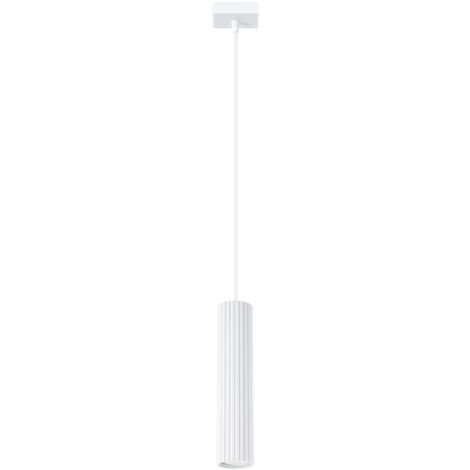 Hängeleuchte Aluminium 8 cm breit H: max. 118 cm Weiß GU10 Modern Hängelampe