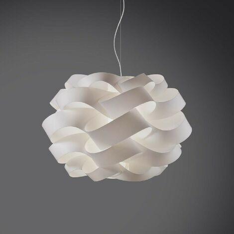 Hängeleuchte ein Licht CLOUD Weiß Durchmesser 28x H18 cm