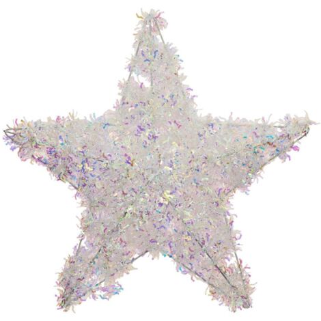 Hängeleuchte Holographischer Stern H.40cm weiß - Feeric lights & christmas