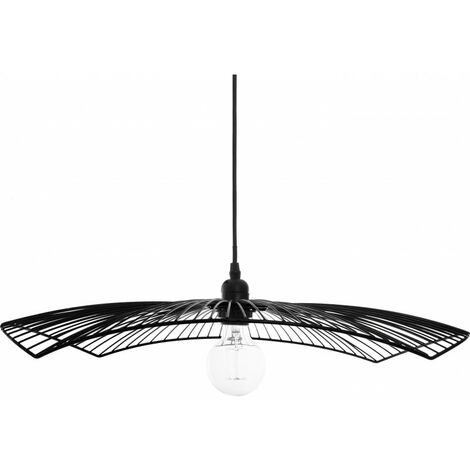 Hängeleuchte mit Faden cuzco schwarz, Metall Durchmesser 58 cm atmosphera