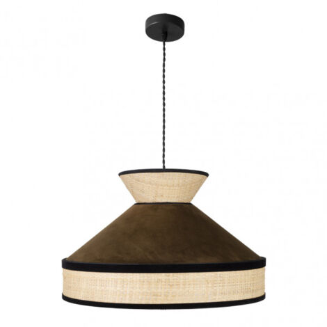 Hängeleuchte Serie fabrizio in braun DE ONE LIGHT FABRILAMP