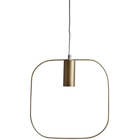 Hängeleuchte "Shape", E27, gold, Kabel weiß