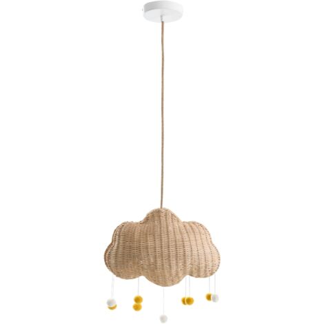 Hängeleuchte Wolke ONON Rattan Naturfarben