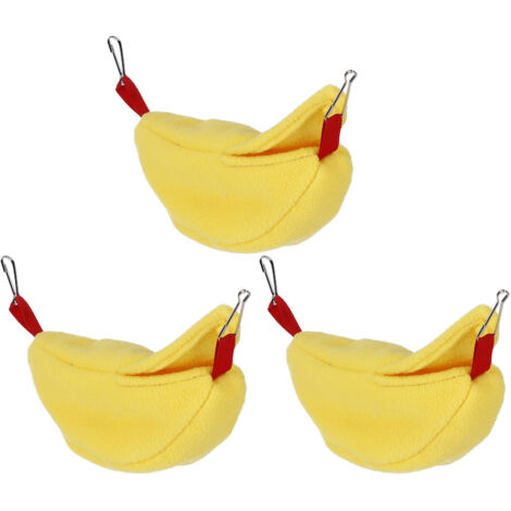 hängende, bananenförmige Hamsternester – Warmes Winterquartier für Kleintiere – Gelb